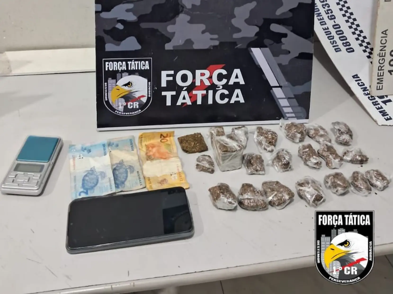 Força Tática prende homem em fragrante por tráfico de drogas em Cuiabá